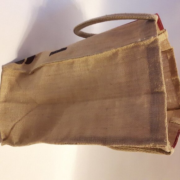 Tim Hortons Tote Bag 100% Jute Tim Horton's Coffee Burlap Coffee Sack - Picture 3 of 6